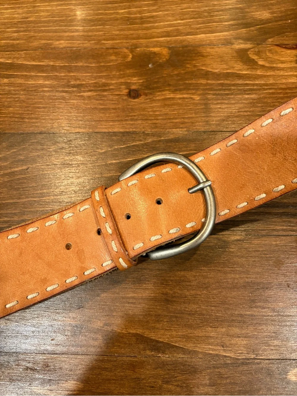 🫎 RARE VINTAGE A&F Stitched Leather Belt
